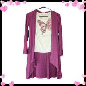 Girls Sweater and Top Combo